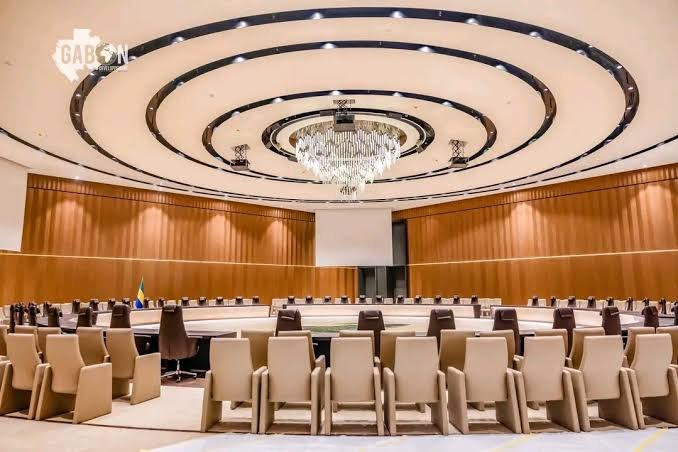 Omar Bongo Ondimba Convention Center — Circular conference chamber